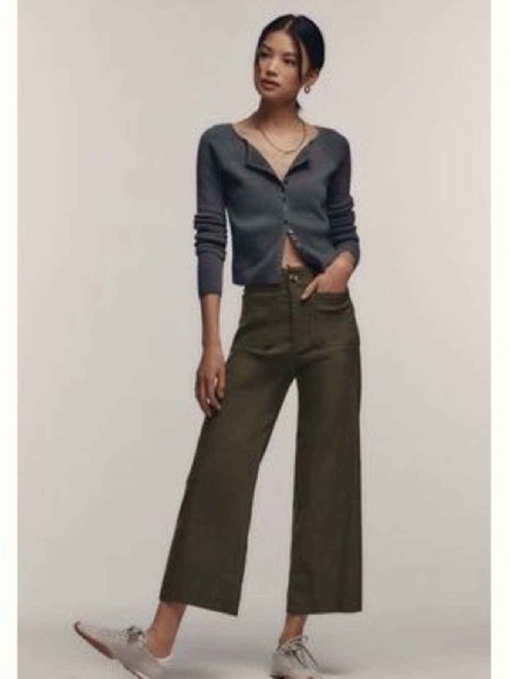 Maeve by Anthropology Colette wide leg crop - 27 P